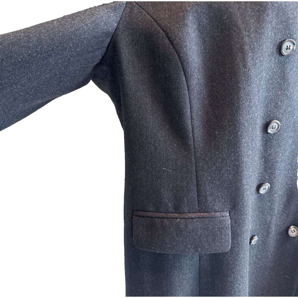 studio JAX double breasted 100 %‎ wool  jacket black, lined, size 20 W - Picture 7 of 13